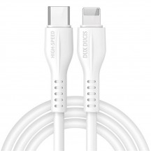 Cablu Dux Ducis Data Cable K-V - Type-C to Lightning, 20W, 2.2A, PD, Fast Charge, 1m - White