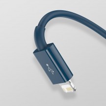 Cablu Baseus Data Cable Superior Series  - USB to Type-C, Micro-USB, Lightning, Fast Charging 3.5A, 1.5m - Blue CAMLTYS-03