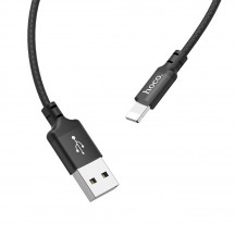 Cablu Hoco Data Cable Times Speed  - USB-A to Lightning, 10W, 2.4A, 1.0m - Black X14
