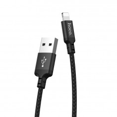 Cablu Hoco Data Cable Times Speed  - USB-A to Lightning, 2.4A, 2.0m - Black X14