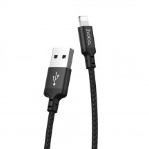 Cablu Hoco Data Cable Times Speed  - USB-A to Lightning, 2.4A, 2.0m - Black X14
