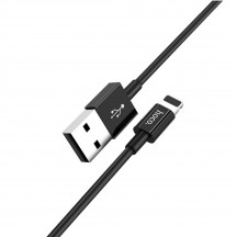 Cablu Hoco Data Cable Skilled  - USB-A to Lightning, 15W, 3A, 1.0m - Black X23