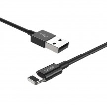 Cablu Hoco Data Cable Skilled  - USB-A to Lightning, 15W, 3A, 1.0m - Black X23