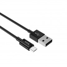 Cablu Hoco Data Cable Skilled  - USB-A to Micro-USB, 15W, 3A, 1.0m - Black X23