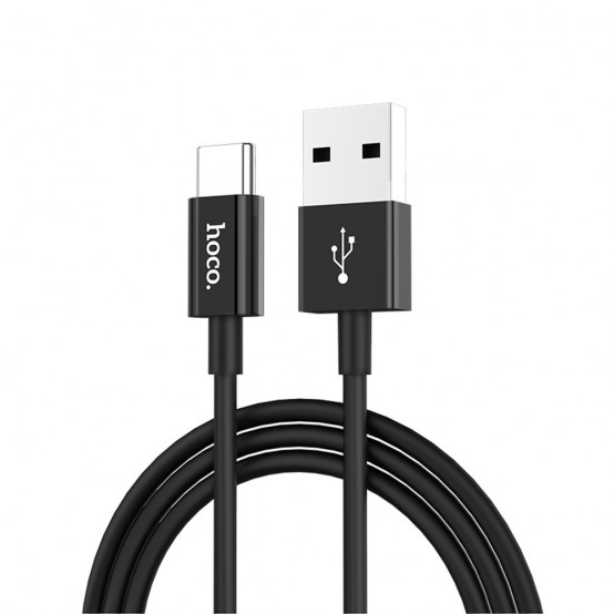 Cablu Hoco Data Cable Skilled  - USB-A to USB Type-C, 15W, 3A, 1.0m - Black X23