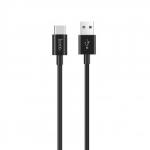Cablu Hoco Data Cable Skilled  - USB-A to USB Type-C, 15W, 3A, 1.0m - Black X23