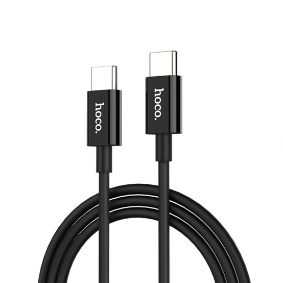 Cablu Hoco Data Cable Skilled  - USB Type-C to USB Type-C, 15W, 3A, 1.0m - Black X23