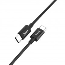 Cablu Hoco Data Cable Skilled  - USB Type-C to USB Type-C, 15W, 3A, 1.0m - Black X23