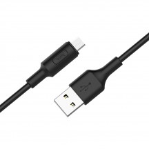 Cablu Hoco Data Cable Soarer  - USB-A to Micro-USB, 10W, 2A, 1.0m - Black X25