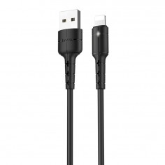 Cablu Hoco Data Cable Star  - USB-A to Lightning, 10W, 2A, 1.2m - Black X30