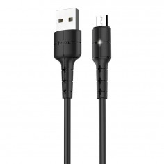 Cablu Hoco Data Cable Star  - USB-A to Micro-USB, 10W, 2A, 1.2m - Black X30