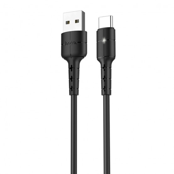 Cablu Hoco Data Cable Star  - USB-A to USB Type-C, 10W, 2A, 1.2m - Black X30