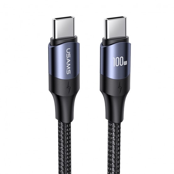 Cablu USAMS Data Cable U71  - Type-C to Type-C 100W, PD, Fast Charge, 3m - Black US-SJ526