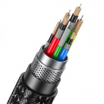 Cablu USAMS Data Cable U81  - Type-C to Type-C, PD, 100W, 6m - Black US-SJ570
