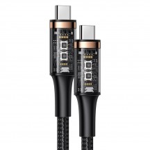 Cablu USAMS Data Cable U81  - Type-C to Type-C, PD, 100W, 6m - Black US-SJ570
