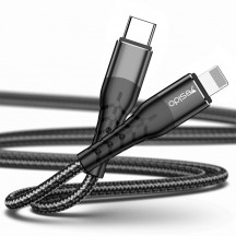 Cablu Yesido Data Cable  - Type-C to Lightning, 18W, PD, 1.2m - Black CA-48