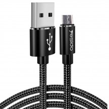 Cablu Yesido Data Cable  - USB to Micro USB, 2.4A, 1.2m - Black CA57