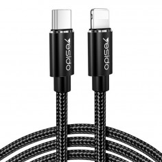 Cablu Yesido Data Cable  - Type-C to Lightning, 18W, 2.4A, 1.2m - Black CA56