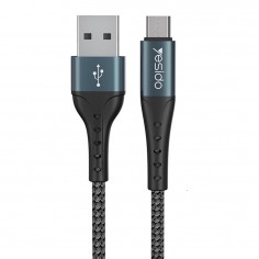 Cablu Yesido Data Cable  - USB to Micro USB, 2.4A, 1.2m - Black CA62