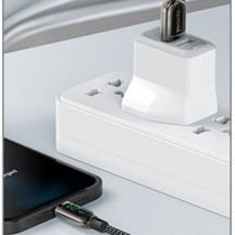 Cablu Yesido Data Cable  - USB to Lightning, 2.4A, Digital Display, 1.2m - Black CA84