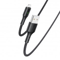 Cablu Yesido Data Cable  - USB to Lightning, 2.4A, 1.2m - Black CA97