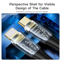 Cablu Yesido Data Cable  - Type-C to Lightning, 20W, 480Mbps, 1.2m - Black CA101