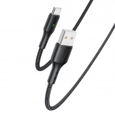 Cablu Yesido Data Cable  - USB to Type-C, 2.4A, 480Mbps, 1.2m - Black CA97