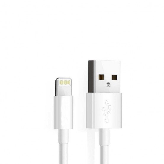 Cablu  Data Cable - USB to Lightning Quick Charging 2.4A, 2m - White