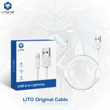 Cablu  Data Cable - USB to Lightning Quick Charging 2.4A, 2m - White