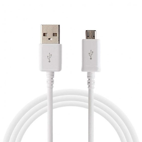 Cablu Samsung Data Cable  - USB to Micro-USB, 1m - White (Bulk Packing) ECB-DU4AWE