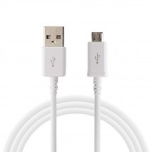 Cablu Samsung Data Cable  - USB to Micro-USB, 1m - White (Bulk Packing) ECB-DU4AWE