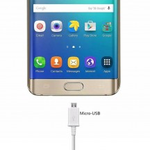 Cablu Samsung Data Cable  - USB to Micro-USB, 1m - White (Bulk Packing) ECB-DU4AWE