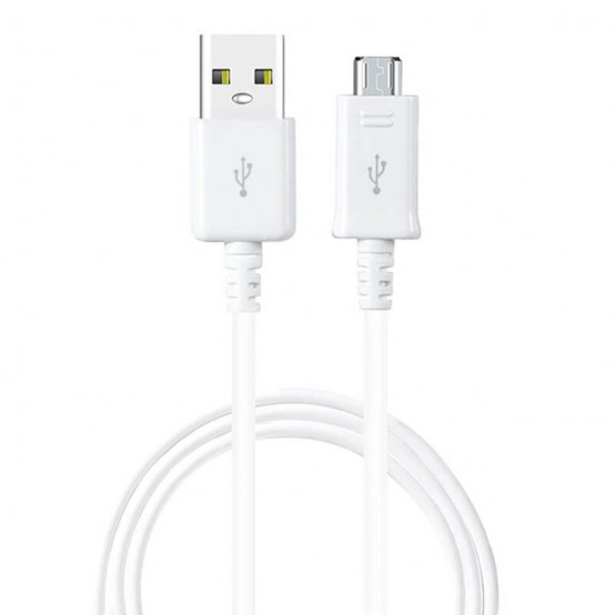 Cablu Samsung Data Cable  - USB to Micro-USB, 2A, 1.5m - White (Bulk Packing) ECB-DU4EWE