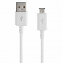 Cablu Samsung Data Cable  - USB to Micro-USB, 2A, 1.5m - White (Bulk Packing) ECB-DU4EWE