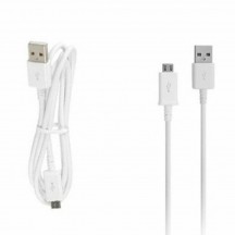 Cablu Samsung Data Cable  - USB to Micro-USB, 2A, 1.5m - White (Bulk Packing) ECB-DU4EWE