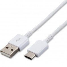 Cablu Samsung Data Cable  - USB to Type-C, Fast Charging, 3A, 1.2m - White (Bulk Packing) EP-DN930CWE