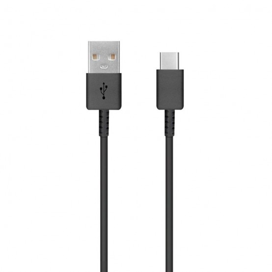 Cablu Samsung Data Cable  - USB to Type-C, Quick Charge, 2.1A, 480Mbps, 0.8m - Black (Bulk Packing) EP-DR140ABE