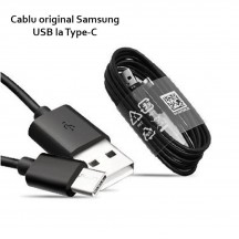 Cablu Samsung Data Cable  - USB to Type-C, Quick Charge, 2.1A, 480Mbps, 0.8m - Black (Bulk Packing) EP-DR140ABE