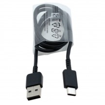 Cablu Samsung Data Cable  - USB to Type-C, Quick Charge, 2.1A, 480Mbps, 0.8m - Black (Bulk Packing) EP-DR140ABE