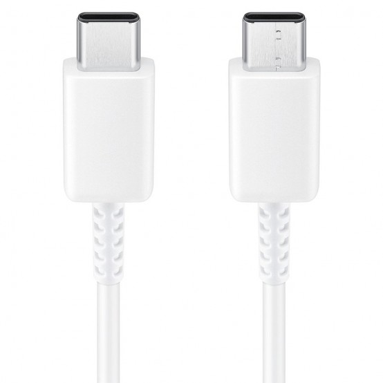 Cablu Samsung Data Cable  - Type-C to Type-C, Super Fast Charging, 100W, 1m - White (Bulk Packing) EP-DG977BWE