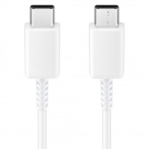 Cablu Samsung Data Cable  - Type-C to Type-C, Super Fast Charging, 100W, 1m - White (Bulk Packing) EP-DG977BWE