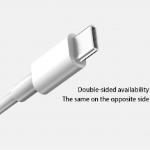 Cablu Samsung Data Cable  - Type-C to Type-C, Super Fast Charging, 100W, 1m - White (Bulk Packing) EP-DG977BWE