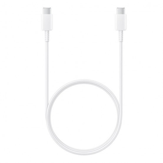 Cablu Samsung Data Cable  - USB-C to Type-C Fast Charging 3A, 1m - White (Bulk Packing) EP-DA705BWE