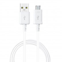 Cablu Samsung Data Cable  - USB to Micro-USB, 0.8m - White (Bulk Packing) ECB-DU68WE