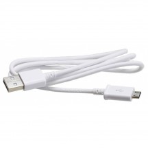 Cablu Samsung Data Cable  - USB to Micro-USB, 0.8m - White (Bulk Packing) ECB-DU68WE