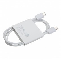 Cablu Samsung Data Cable  - Type-C to Type-C, 25W, 3A, 1m - White (Bulk Packing) EP-DN980BWE