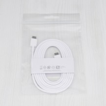 Cablu Samsung Data Cable  - USB-C to Type-C, Fast Charging, 25W, 1.8m - White (Bulk Packing) EP-DW767JWE