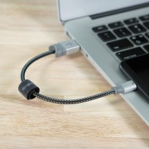 Cablu  Data Cable - USB to Ligntning, 20cm - Gray