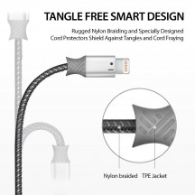 Cablu  Data Cable - USB to Ligntning, 20cm - Gray