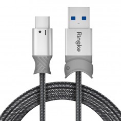 Cablu  Data Cable - USB to Type-C, 20cm - Gray